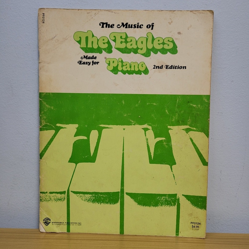 The Music of the Eagles Made Easy for Piano 2nd Edition Sheet Music 1981 Warner